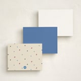 "Yacht Club" - Personalized Stationery Cards in Marine by Sarah Rosenthal - Back of Card Options