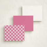 "Whimsical Script" - Personalized Stationery Cards in Candy by Maja Cunningham - Back of Card Options