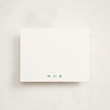 "Cufflink" - Personalized Stationery Cards in Greenhouse by Alexandra Cohn - Front