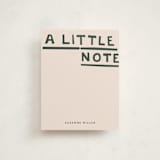 "A Little Note" - Personalized Stationery Cards in Ash by Sumak Studio - Front