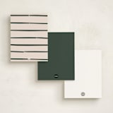 "A Little Note" - Personalized Stationery Cards in Ash by Sumak Studio - Back of Card Options