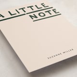 "A Little Note" - Personalized Stationery Cards in Ash by Sumak Studio - Detail