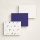 "Sportsy Tennis" - Personalized Stationery Cards in Ice by Teju Reval - Back of Card Options