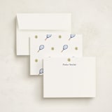 "Sportsy Tennis" - Personalized Stationery Cards in Ice by Teju Reval - Assembled