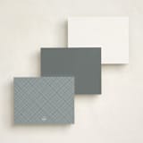 "Portrait" - Personalized Stationery Cards in White by Minted - Back of Card Options
