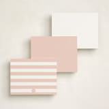 "Love-ly" - Personalized Stationery Cards in Blush by Lauren Chism - Back of Card Options