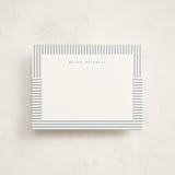 "Spring striped" - Personalized Stationery Cards in Water by Lea Delaveris - Front
