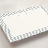 "Spring striped" - Personalized Stationery Cards in Water by Lea Delaveris - Detail