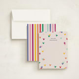 "Disney's Mickey Confetti" - Personalized Stationery Cards in Bold by Ellen Schlegelmilch - Assembled