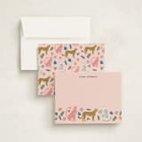 "Sweet tropical" - Personalized Stationery Cards in Flamingo by iamtanya - Assembled