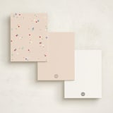 "Note Era" - Personalized Stationery Cards in Dreamer by Pixel and Hank - Back of Card Options