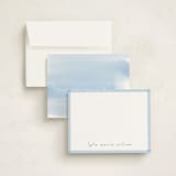 "Coastal" - Personalized Stationery Cards in Sky by letterfix - Assembled