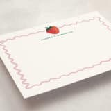"Sweet Berry" - Personalized Stationery Cards in Bubblegum by Erika Firm - Detail