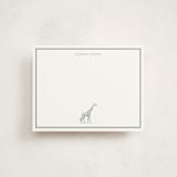"Safari Giraffe" - Personalized Stationery Cards in Palm by Jenna Holcomb - Front