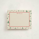"Ski Time" - Personalized Stationery Cards in Sage by Jen Ramsey - Front