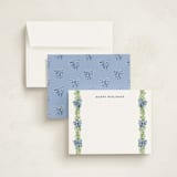 "Plaid bows" - Personalized Stationery Cards in Frosted by Sarah Knight - Assembled