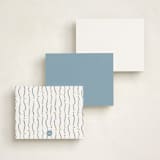 "Circus" - Personalized Stationery Cards in Sky by Pati Cascino - Back of Card Options