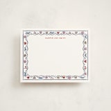 "Little Icons" - Personalized Stationery Cards in Sky by Pati Cascino - Front