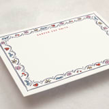 "Little Icons" - Personalized Stationery Cards in Sky by Pati Cascino - Detail