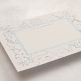 "My Fantastic World Suite" - Personalized Stationery Cards in Navy by Paloma Morand Monteil - Detail