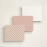 "Flying Bunny" - Personalized Stationery Cards in Petal by Zani van Zyl - Back of Card Options