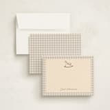 "Horse" - Personalized Stationery Cards in Honey by Teju Reval - Assembled