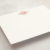 "Madison" - Personalized Stationery Cards in Sienna by Jennifer Lew - Detail
