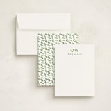 "Fern" - Personalized Stationery Cards in Coal by Brianne Larsen - Assembled