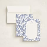 "Toile" - Personalized Stationery Cards in Provincial by Jenna Holcomb - Assembled