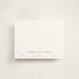 "Record" - Personalized Stationery Cards in Topaz by Alexandra Cohn - Front