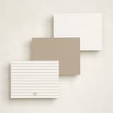 "Record" - Personalized Stationery Cards in Topaz by Alexandra Cohn - Back of Card Options