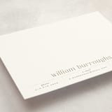 "Record" - Personalized Stationery Cards in Topaz by Alexandra Cohn - Detail