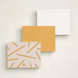 "Classroom Notes" - Personalized Stationery Cards in Sunflower by Poised Avenue - Back of Card Options