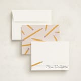 "Classroom Notes" - Personalized Stationery Cards in Sunflower by Poised Avenue - Assembled