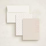 "Big Name" - Personalized Stationery Cards in Cream by Ilene Guy - Assembled