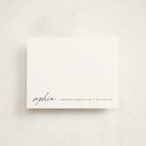 "minimalist note" - Personalized Stationery Cards in Noir by Ana de Sousa - Front