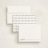 "minimalist note" - Personalized Stationery Cards in Noir by Ana de Sousa - Assembled