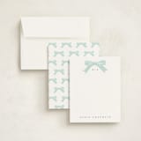 "Delicately" - Personalized Stationery Cards in Robins Egg by Paper Raven Co. - Assembled