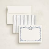 "Fresco" - Personalized Stationery Cards in Bluebell by Petra Kern - Assembled