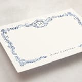 "Fresco" - Personalized Stationery Cards in Bluebell by Petra Kern - Detail