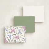 "Spring Day" - Personalized Stationery Cards in March by letterfix - Back of Card Options