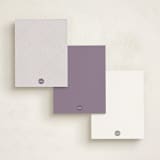 "Lavender Bouquet" - Personalized Stationery Cards in Lavender by Katie - Back of Card Options