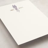 "Lavender Bouquet" - Personalized Stationery Cards in Lavender by Katie - Detail