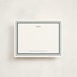 "Elegant Border" - Personalized Stationery Cards in Vetiver by Tamara Hilje - Front