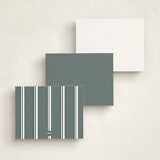 "Elegant Border" - Personalized Stationery Cards in Vetiver by Tamara Hilje - Back of Card Options