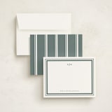 "Elegant Border" - Personalized Stationery Cards in Vetiver by Tamara Hilje - Assembled
