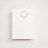 "Initials Seal" - Personalized Stationery Cards in Grass by Amber Podratz - Front