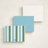 "Camp Colors" - Personalized Stationery Cards in Lake by Megan Davis - Back of Card Options