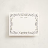 "Daisy Q" - Personalized Stationery Cards in Lavender by Petra Kern - Front