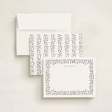 "Daisy Q" - Personalized Stationery Cards in Lavender by Petra Kern - Assembled